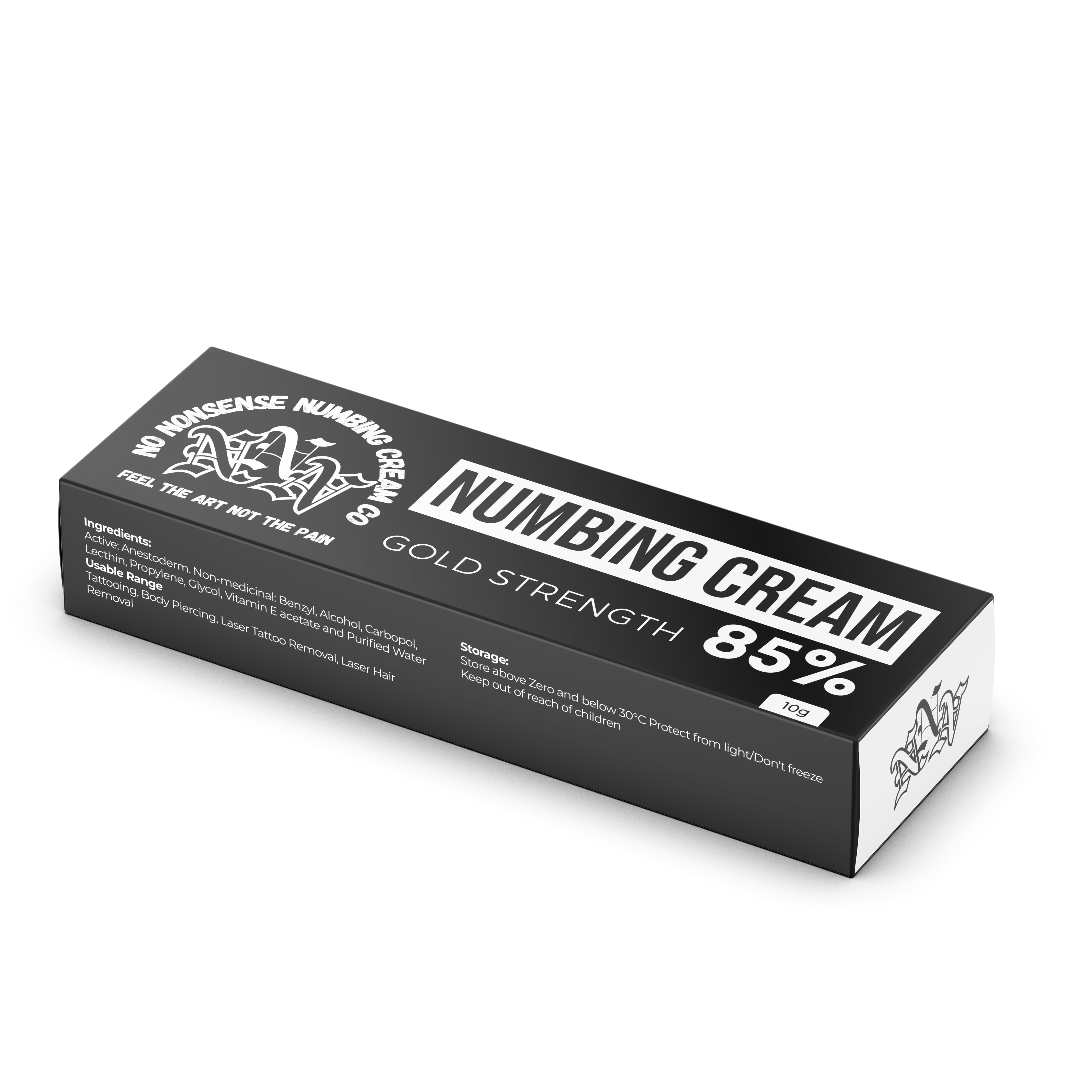 Gold Strength Tattoo Numbing Cream – 10g | Maximum Pain Relief Formula