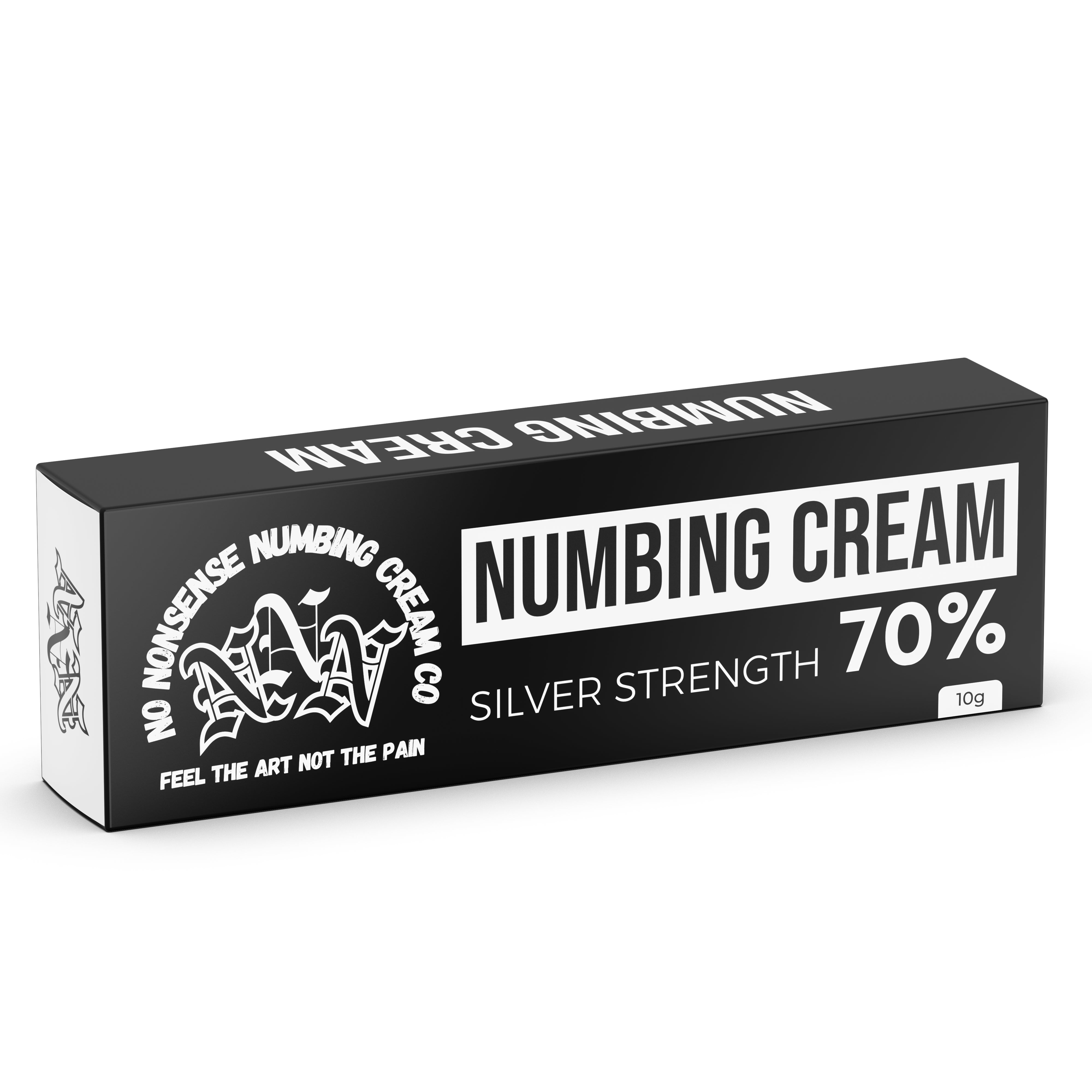 Silver Strength Tattoo Numbing Cream – 10g | Medium Pain Relief Formula