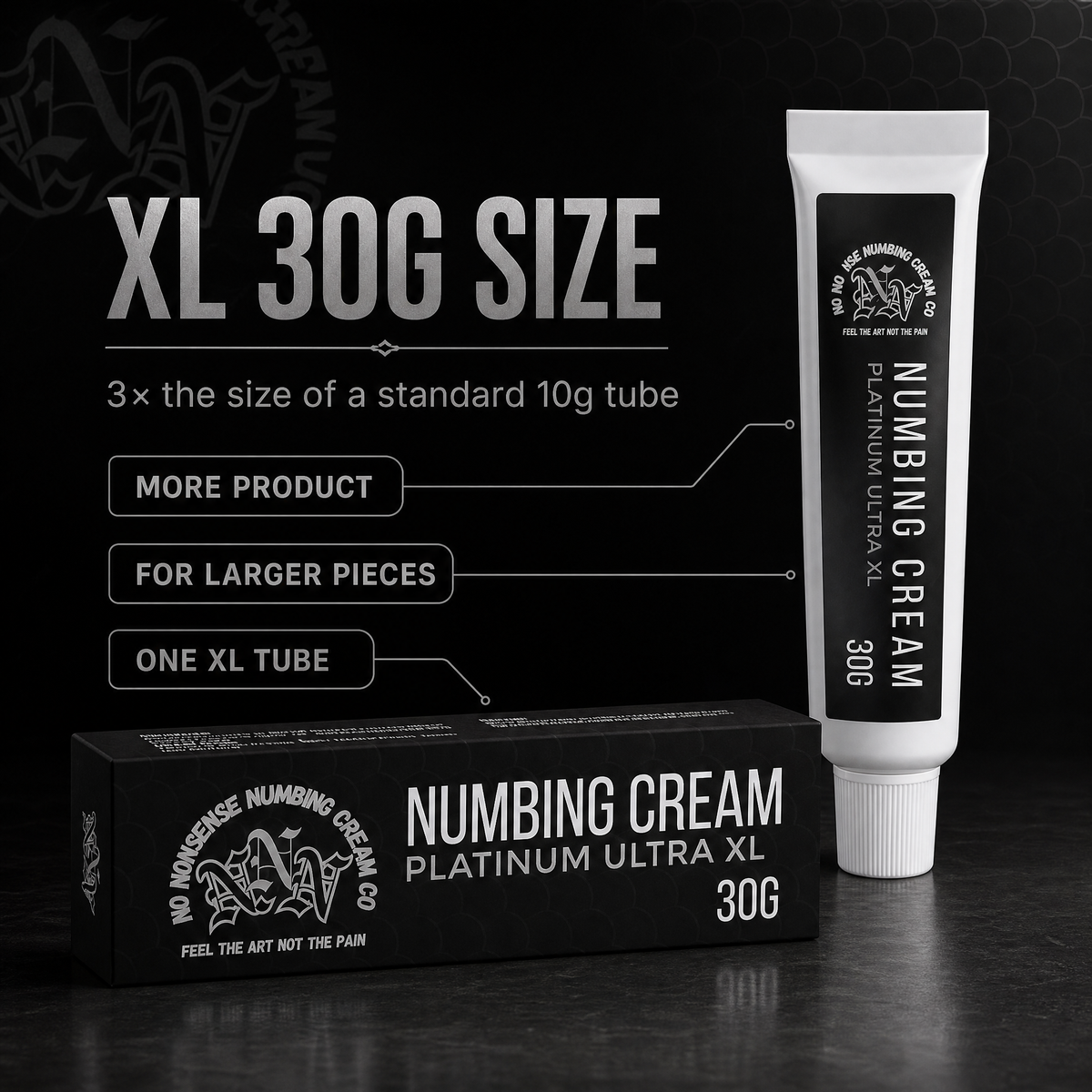 Discover Platinum Ultra XL, our largest high-strength numbing